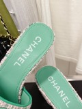 Chanel 2022 spring and summer latest fashion all-match slippers with original box