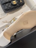 Chanel 2022 Spring/Summer New Pendant Pearl Chain Sandals with Original Box