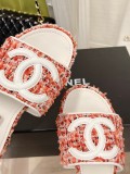 Chanel 2022 spring and summer latest fashion all-match slippers with original box