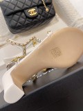 Chanel 2022 Spring/Summer New Pendant Pearl Chain Sandals with Original Box