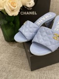 Chanel 2022 early spring middle-aged drag full sheepskin leather bottom with original box