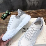 Alexander McQueen Men's and Women's Casual White Shoes Sneakers With Original Box