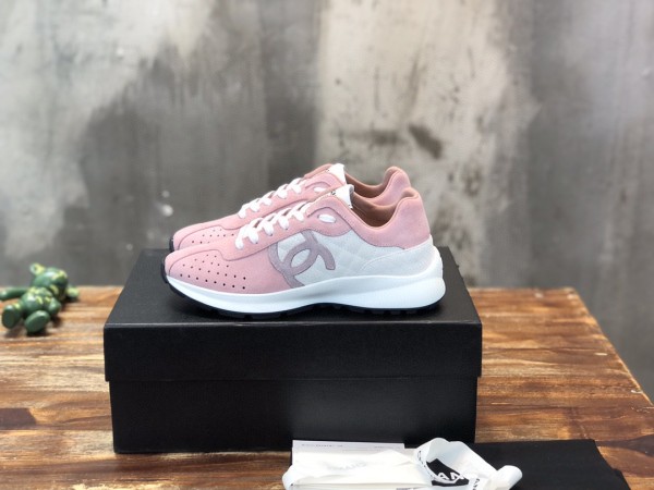 Chanel 22s New Panda Color Matching Casual Sneakers With Original Box