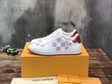 Louis Vuitton men's luxury brand early spring new white shoes with original box