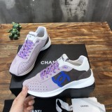 Chanel 22s New Panda Color Matching Casual Sneakers With Original Box