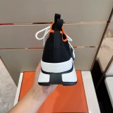 Hermes Men's Latest Knit Calfskin Sneakers With Original Box