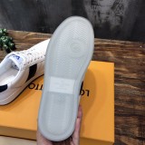 Louis Vuitton men's luxury brand early spring new white shoes with original box