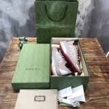 Gucci 2022 latest couple models casual sneakers in jersey fabric with original box