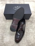 Prada Men's Boutique Luxury Brand Leather Shoes With Original Box