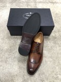 Prada Men's Boutique Luxury Brand Leather Shoes With Original Box