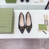 Gucci 2022 early spring new high-end boutique double G embroidery shoes with original box