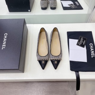 Chanel Luxury Brand Fashion Pointed Toe Shoes With Original Box