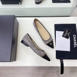 Chanel Luxury Brand Fashion Pointed Toe Shoes With Original Box