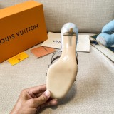 Louis Vuitton Women's New Summer Collection Versatile Classic Stiletto Shoes With Original Box