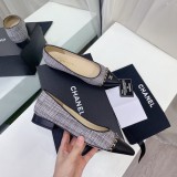 Chanel Luxury Brand Fashion Pointed Toe Shoes With Original Box