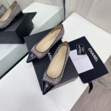 Chanel Luxury Brand Fashion Pointed Toe Shoes With Original Box