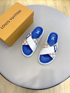 Louis Vuitton Men's Spring Summer Slippers with Original Box