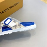 Louis Vuitton Men's Spring Summer Slippers with Original Box