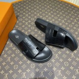 Hermes Men's New Leather Anti-Slip Flip Flop With Original Box