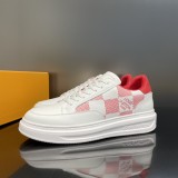 Louis Vuitton Men's New Floral Embossed Casual Sneakers with Original Box