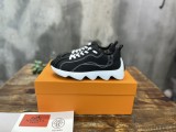 Hermes Newest Couple's Ultralight Wavy Outsole Casual Sneakers With Original Box