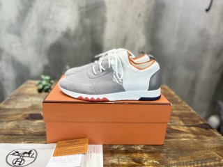 Hermes Men's Latest Knitted Casual Sneakers with Original Box