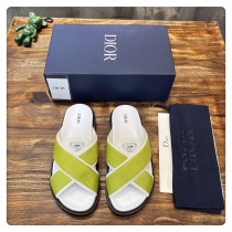 Dior New Classic Evergreen Men's Casual High-end Slippers With Original Box