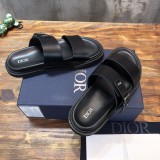 Dior New Classic Evergreen Men's Casual High-end Slippers With Original Box