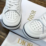 Dior latest platform white shoes couples casual sneakers with original box