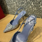 Valentino classic rivet element size full diamond high heel sandals with original box