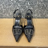 Valentino classic rivet element size full diamond high heel sandals with original box