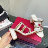 Valentino 2022 summer new rivet element high-heeled sandals with original box