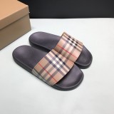 Burberry Men's and Women's Check Camouflage Vintage Slippers Original Box