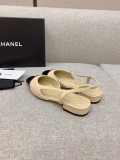 Chanel luxury brand Wannian classic leather outsole flat sandals with original box