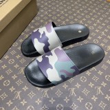 Burberry Men's and Women's Check Camouflage Vintage Slippers Original Box