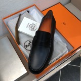 Hermes luxury brand men's casual business shoes with original box