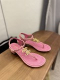 Chanel Fashion Classic Explosion Spring Summer Newest Symphony Pearl Buckle Classic Thong Sandals With Original Box