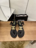 Chanel Fashion Classic Explosion Spring Summer Newest Symphony Pearl Buckle Classic Thong Sandals With Original Box