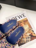 Chanel 2022 spring and summer new products classic elements catwalk thick-soled slippers with original box