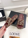 Chanel 2022 spring and summer new products classic elements catwalk thick-soled slippers with original box