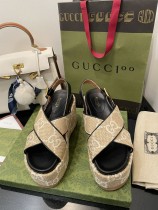 Gucci 2022 early spring new classic boot-type British color-blocking high-density outsole sandals with original box