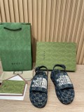 Gucci 2022 early spring new classic boot-type British color-blocking high-density outsole sandals with original box