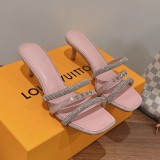 Louis Vuitton 2022 spring and summer new products latest high-end Australian diamond slippers with original box