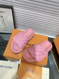 Louis Vuitton men's and women's fashion leather version spring and summer latest sandals with original box