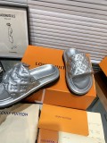 Louis Vuitton men's and women's fashion leather version spring and summer latest sandals with original box