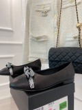 Chanel early autumn new classic rhinestone bow ballet shoelace original box