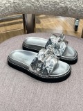 Louis Vuitton 2022 new spring and summer chain slippers with original box