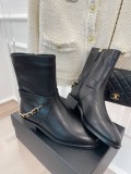 Chanel Ladies Classic Chain Boot Collection With Original Box