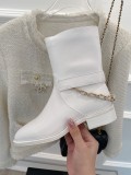 Chanel Ladies Classic Chain Boot Collection With Original Box