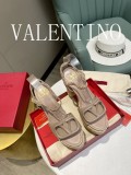 Valentino Spring/Summer 2022 New Ladies Handmade Hemp Rope Sandals with Original Box